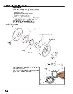Manual Moto Kawasaki KLV 100A Reparación en PDF MOTOR