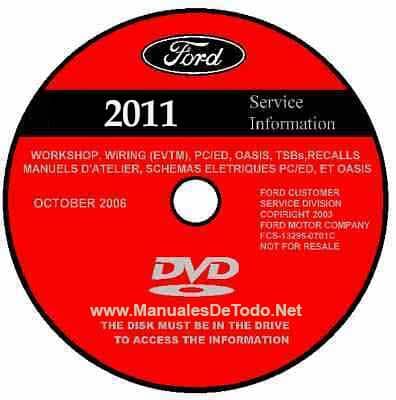 DVD Ford TIS Technical Information System 2011