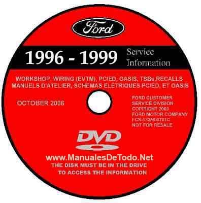 DVD Ford TIS Technical Information System 1996-1999