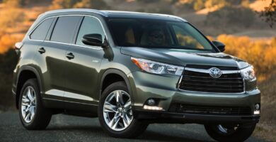 Manual Toyota Highlander Hybrid 2015 de Usuario