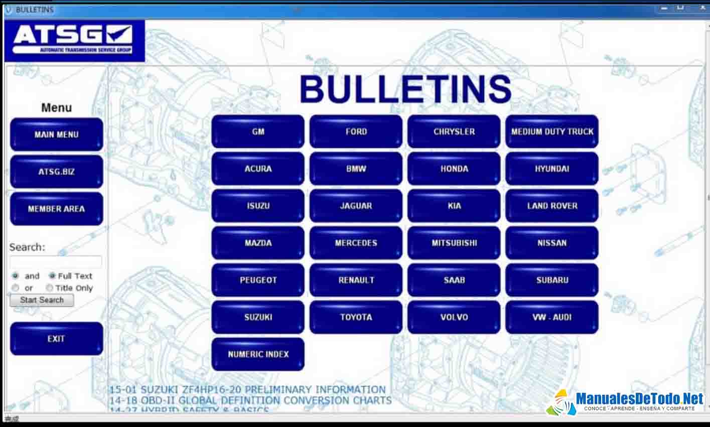 Boletines de Servicio para Reparar Transmisiones Automáticas