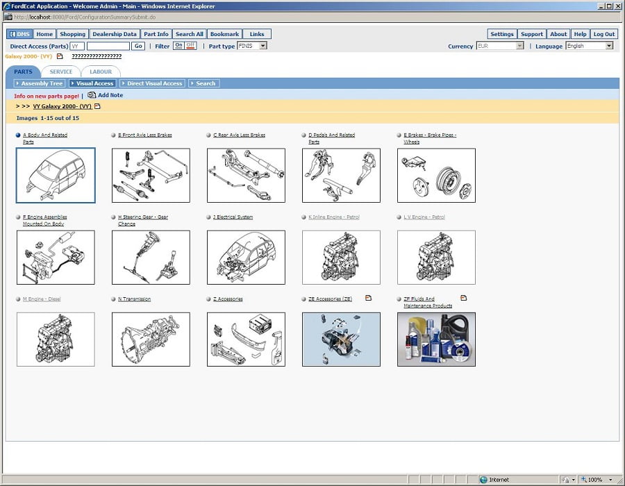 Autopartes para Autos FORD Microcat 2019 V6