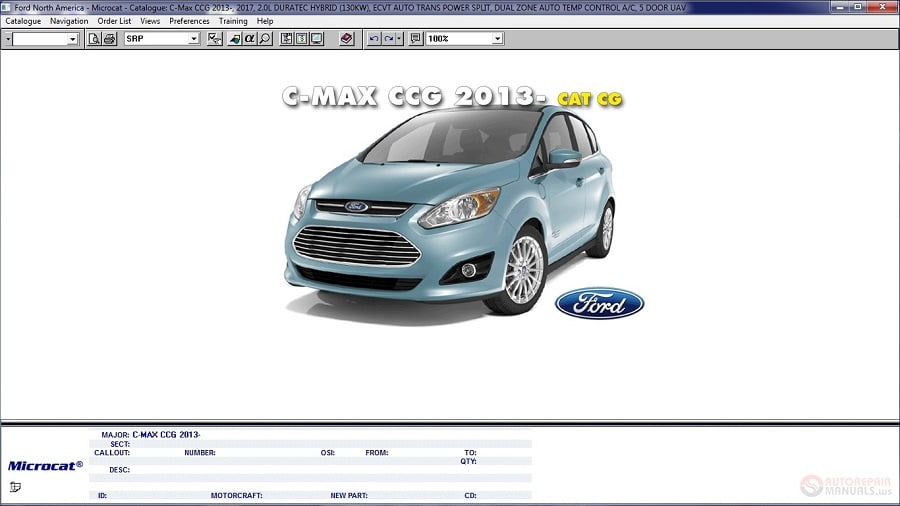 Configuración Microcat FORD 2019 Catalogo de Partes