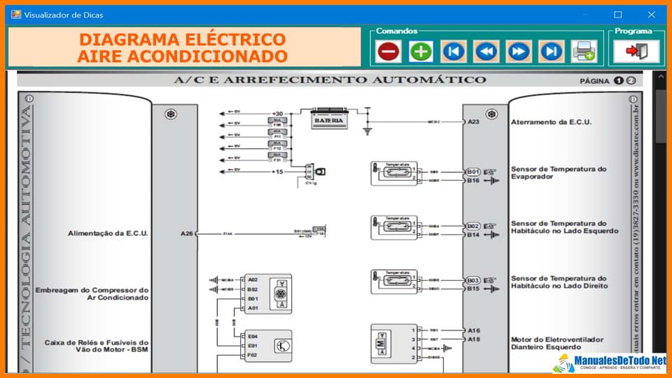 Diagrama Eléctrico Aire Acondicionado Nissan 146 1996