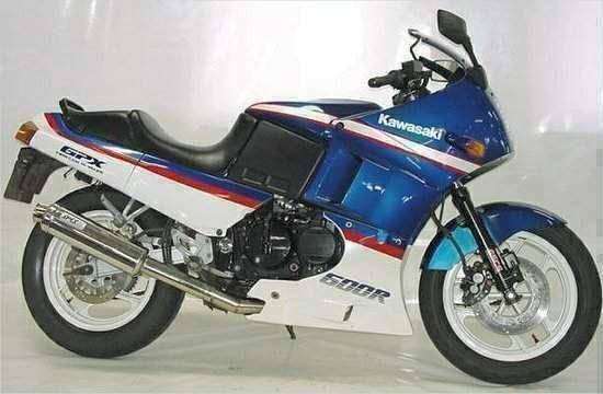 Manual Moto Kawasaki GPX 600 R 1988 Reparación y Servicio
