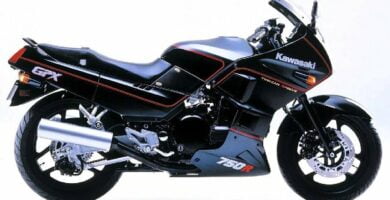 Manual Moto Kawasaki GPX 750 R 1988 Reparación y Servicio