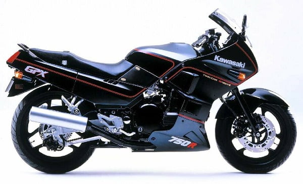 Manual Moto Kawasaki GPX 750 R 1991 Reparación y Servicio