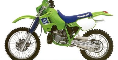 Manual Moto Kawasaki KDX 200 1989 Reparación y Servicio