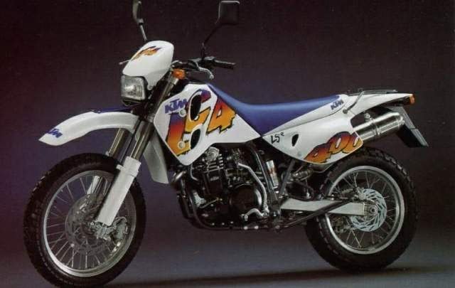 Manual Moto KTM 400 LC4 1998 Reparación y Servicio