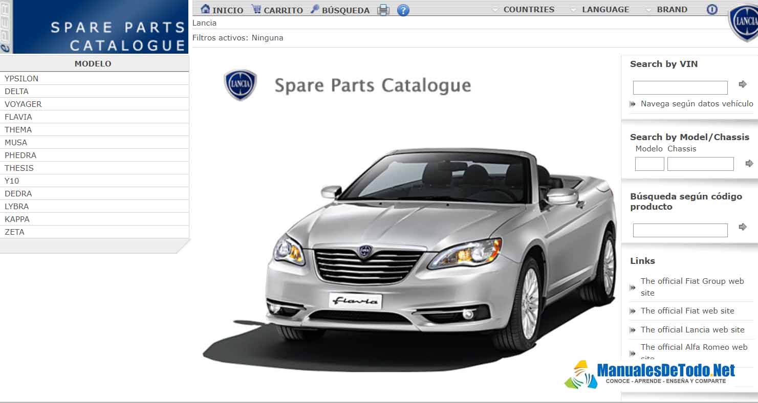 Descargar Gratis Catalogo de Partes ePER para Autos LANCIA